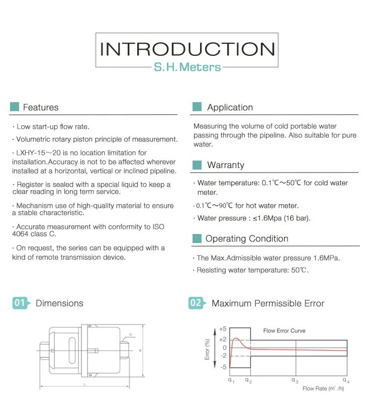 volumeteric water meter volumeteric water meter