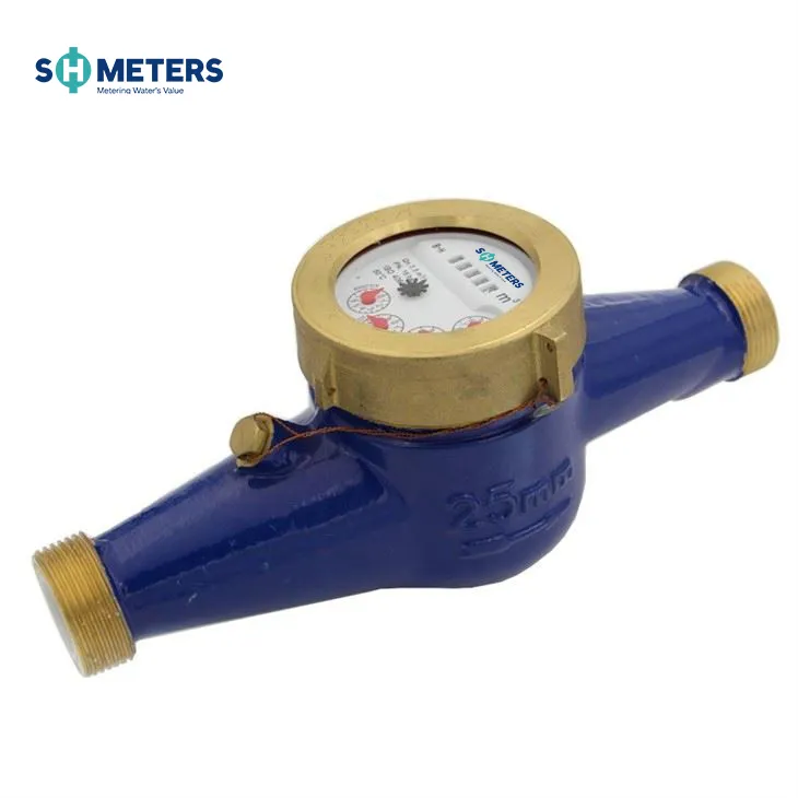 15mm-50mm Brass Class B Pulse Output Multijet Water Meter