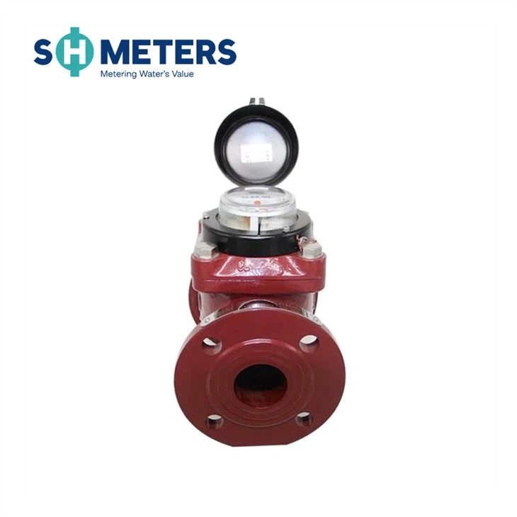 Bulk Horizontal Woltmann Detachable Red Color Water Meter