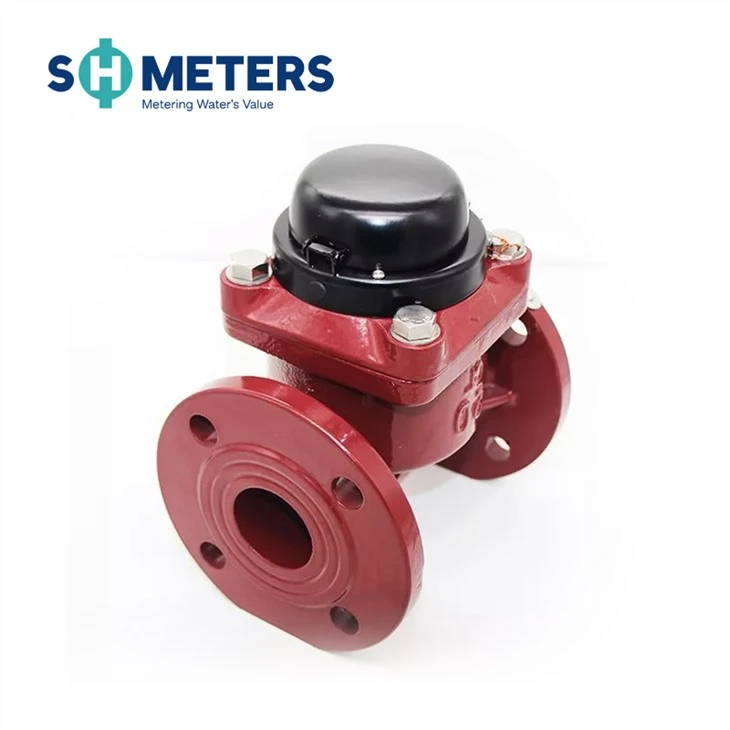 Bulk Horizontal Woltmann Detachable Red Color Water Meter