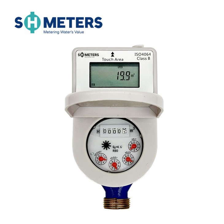Digital IC Card Prepaid Water Meter with shut off Digital IC Card Prepaid Water Meter with shut off