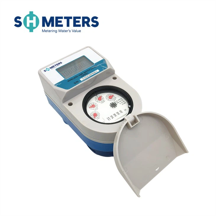 DN15-DN25 Mechanical GPRS Water Meter Brass Material