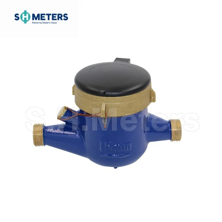Dry-dial Brass/Plastic Body MULTI-JET VANE WHEEL TYPE Water Meters