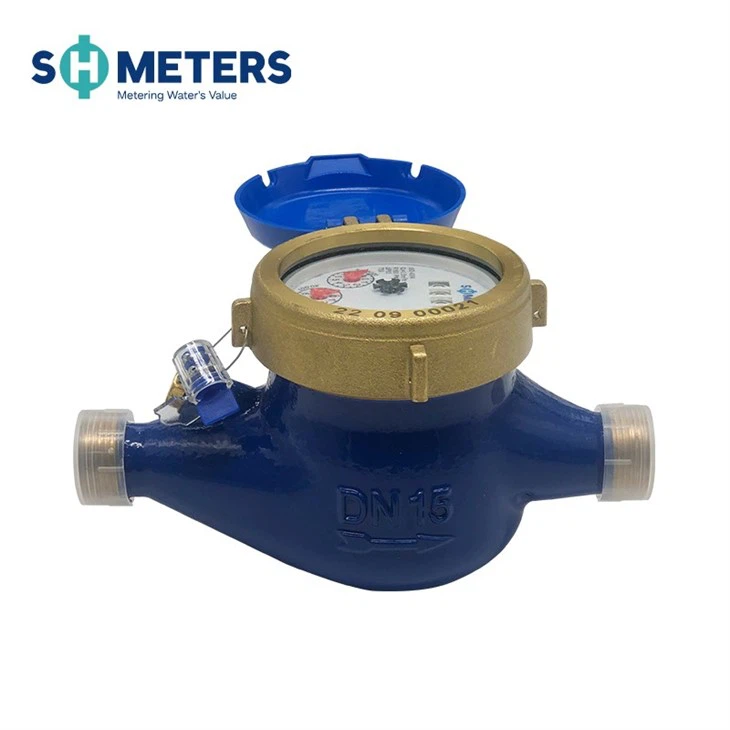 Multi-jet Dry Water Meter Brass Material Household Water Meter