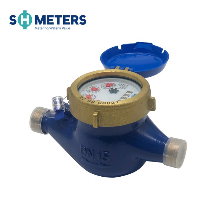 Multi Jet Water Meter R160 Brass Body With Output Pulse