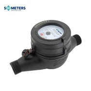 1/2inch~2inch Dry Dial Water Meter Plastic Body Cold Water Meter For Domestic Residential