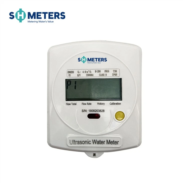 Wireless Remote Reading Ultrasonic Water Flow Meter Brass M-bus