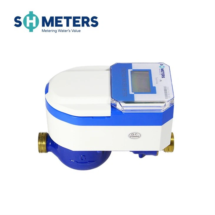 Brass Body R100 IC Card Smart Water Meter For Residential