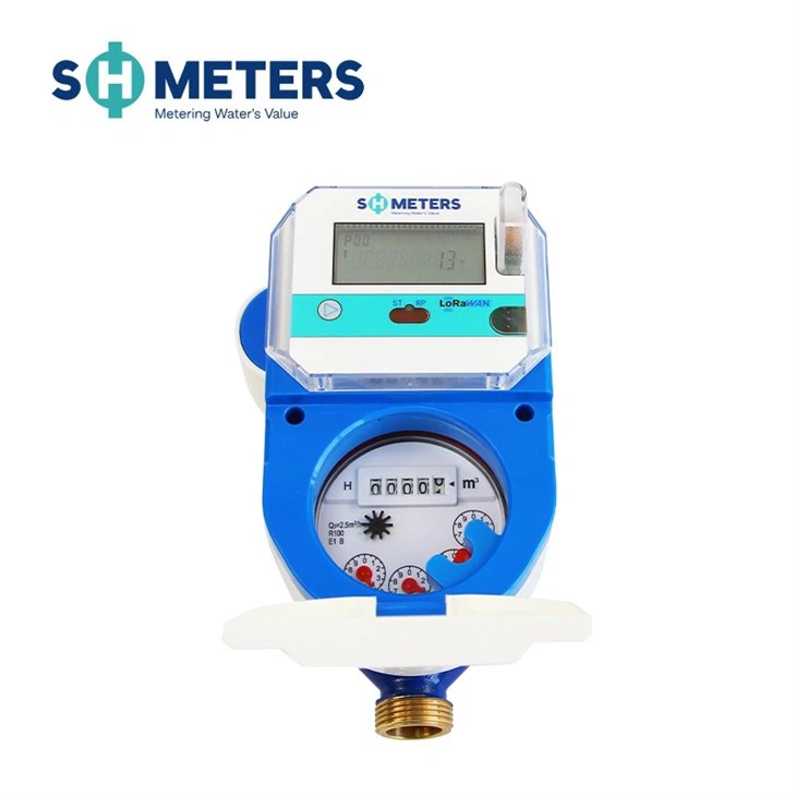 LoRaWAN Smart Water Meter DN15~25mm Brass Body