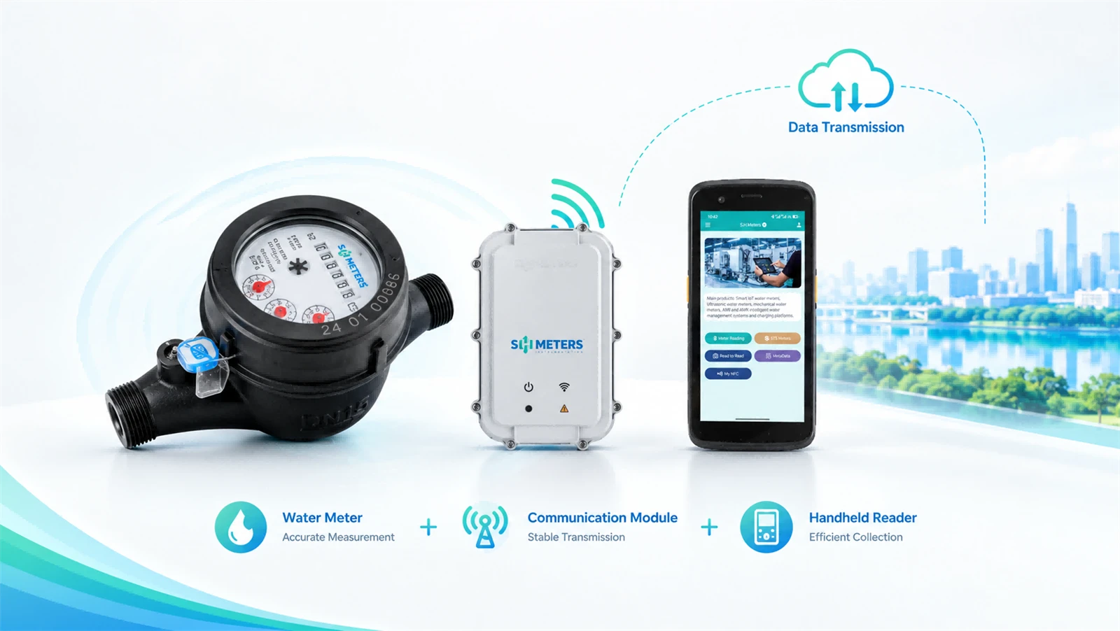 SH Meters mechanical water meters and meter reading technologies at FENASAN 2026 SH Meters mechanical water meters and meter reading technologies at FENASAN 2026