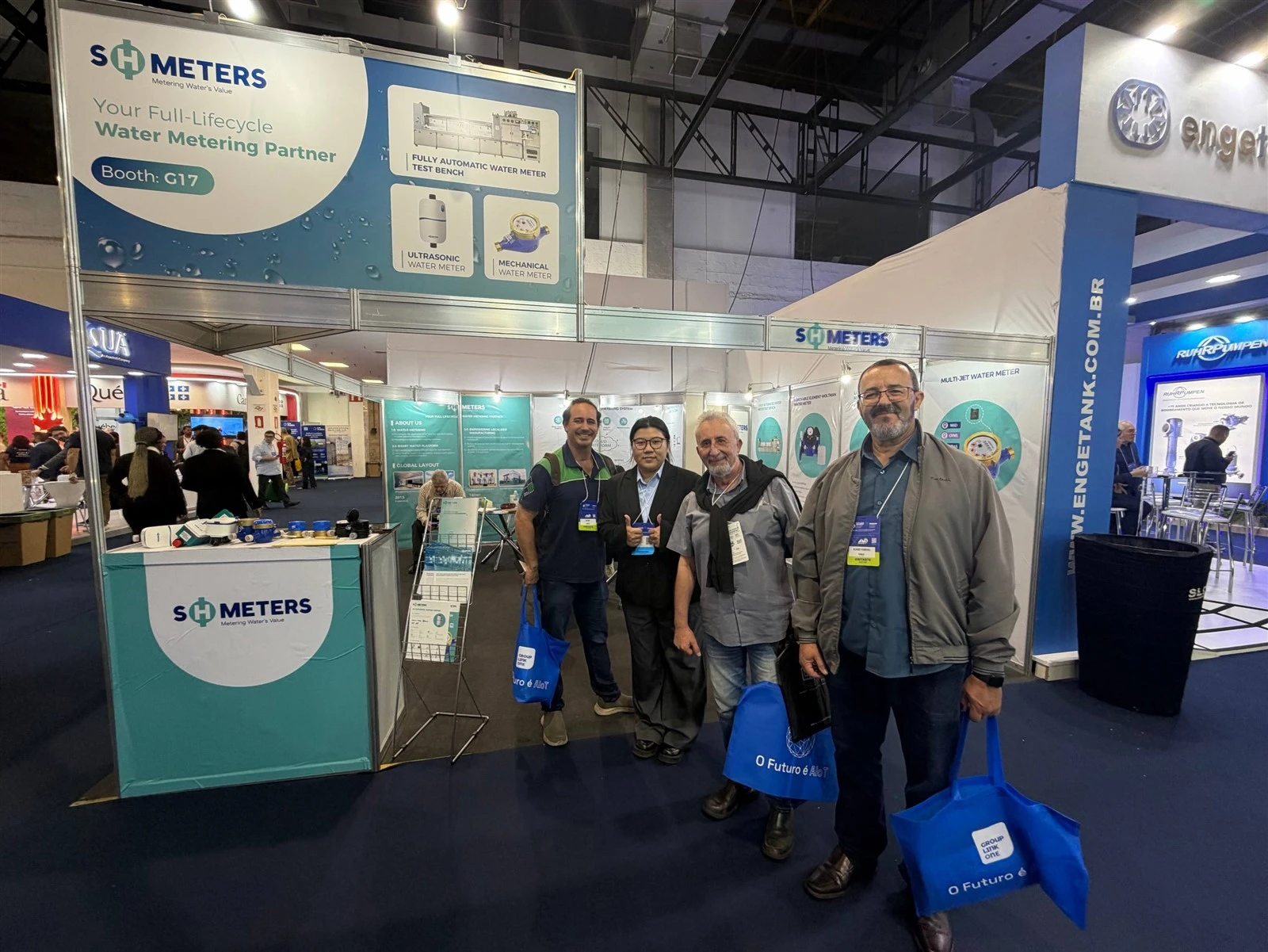 SH Meters exhibition booth G17 at FENASAN 2026 in Brazil SH Meters exhibition booth G17 at FENASAN 2026 in Brazil